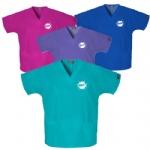 V-Neck Womens Three Pocket Top