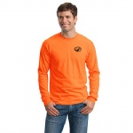100% Cotton Long Sleeve T-Shirt (Safety Orange)