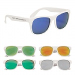 Rubberized Mirrored Sunglasses