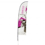 Zoom Flex 9 Straight Flag Kit With Ground Spike