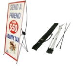 X-Banner Stand With Customized Banner