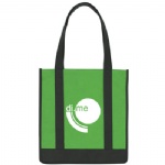 Non-Woven Two-Tone Shopper Tote